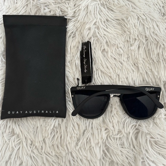 Quay Australia Black and Silver Cat-Eye Sunglasses - Picture 7 of 7